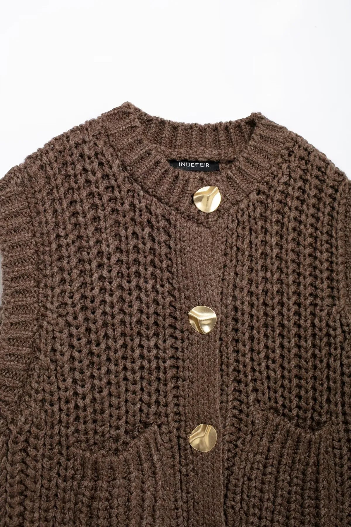 Women's Thick Needle Sleeveless Knit Vest