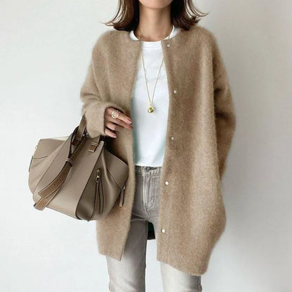 Single Breasted Cardigans Fashion Solid Color Knitted Jacket Women's Autumn Spring Clothing