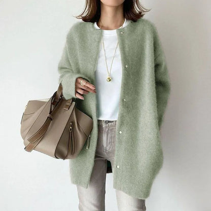 Single Breasted Cardigans Fashion Solid Color Knitted Jacket Women's Autumn Spring Clothing